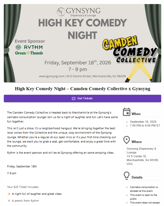 High Key Comedy Night